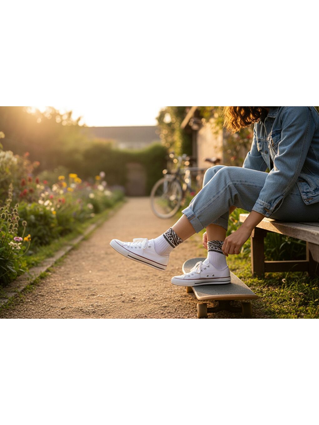 Karışık Kadın 12’li Premium Soket Çorap Seti – Gold Serisi Taş Detaylı Lastik Zebra Konçlu (12 Çift)