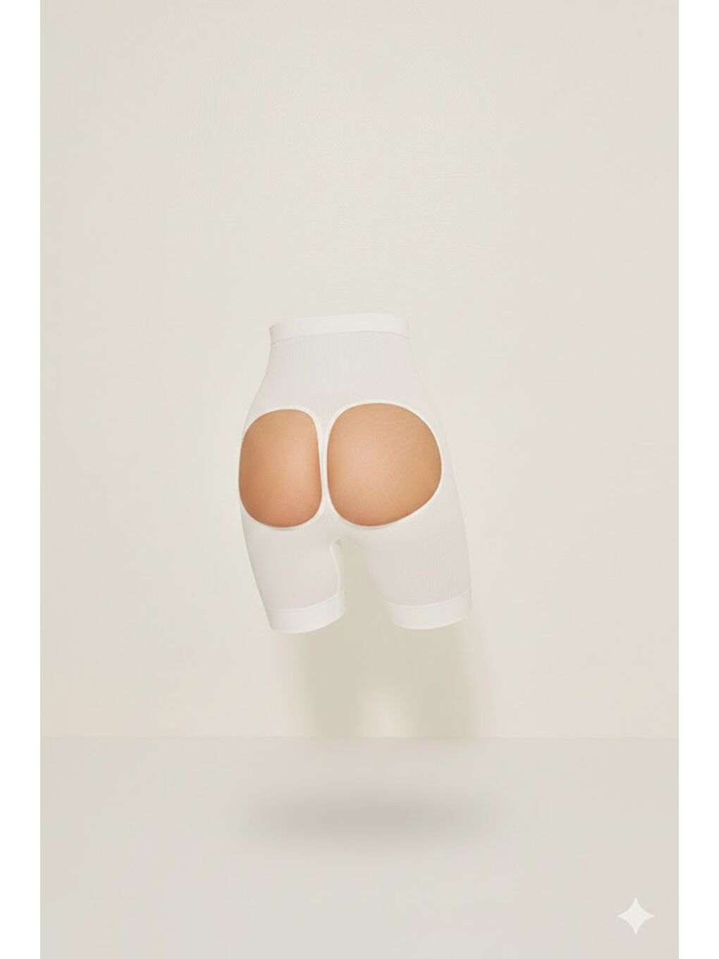 C12032 Masaj Özellikli Popo Açık Boxer Beyaz-1