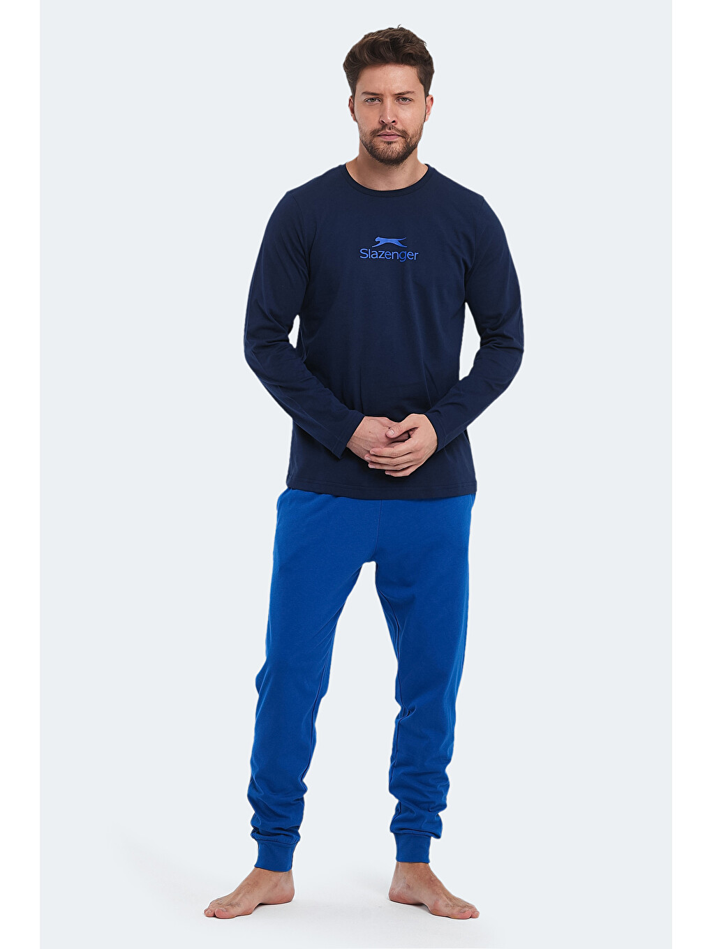 Parth In Erkek Pamuklu Lacivert Pijama-6