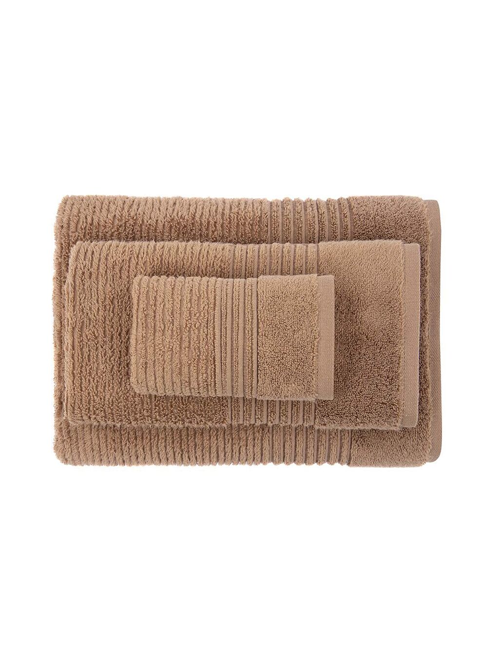 Arina Hamam Havlu Seti %100 Pamuk Air Twist Kahverengi-1