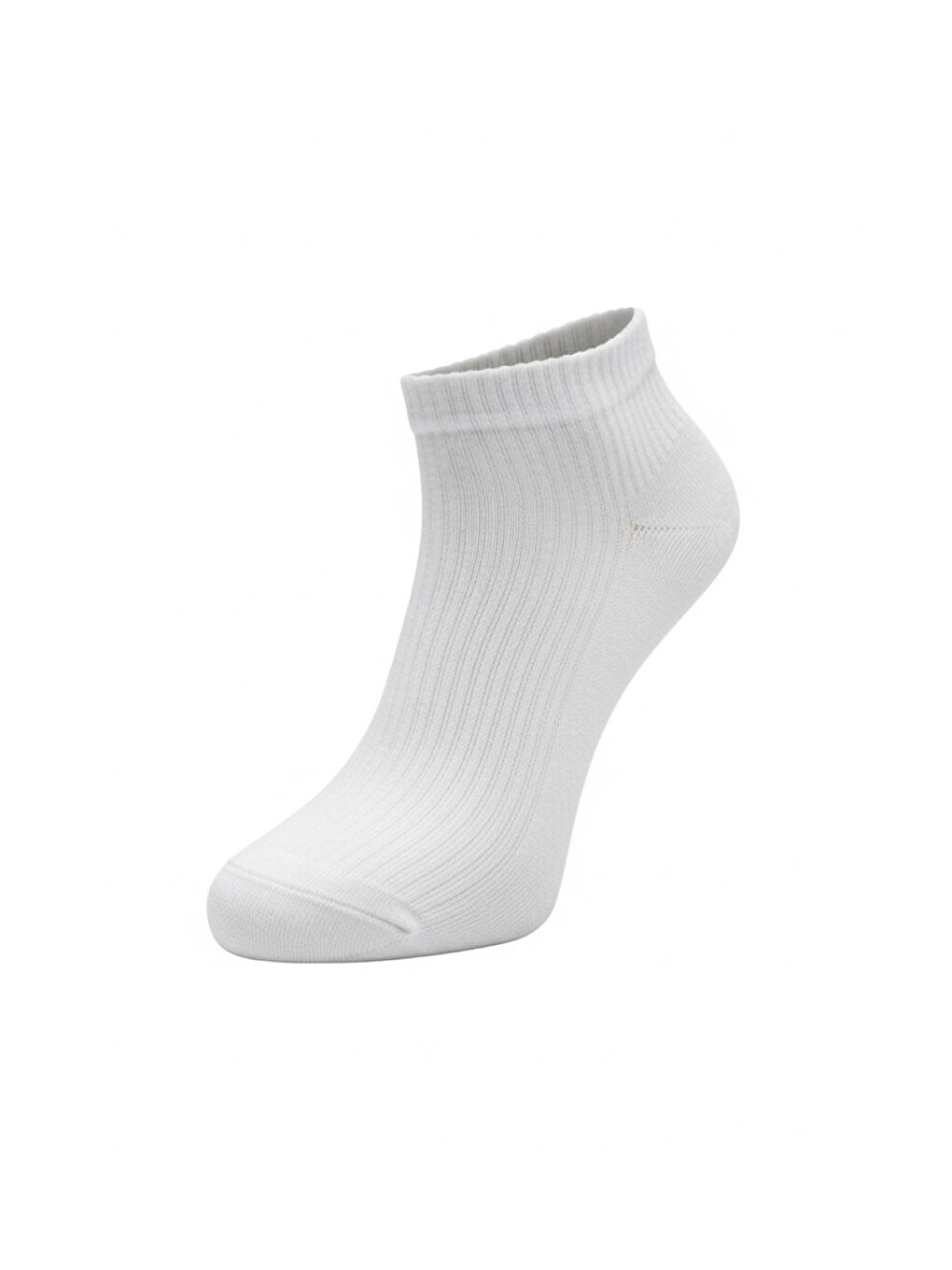 Beyaz Sneaker Model Çorap 6’lı Paket – Dikişsiz Burun, Topuk Burun Takviyeli, Pamuklu (6 Çift)-3
