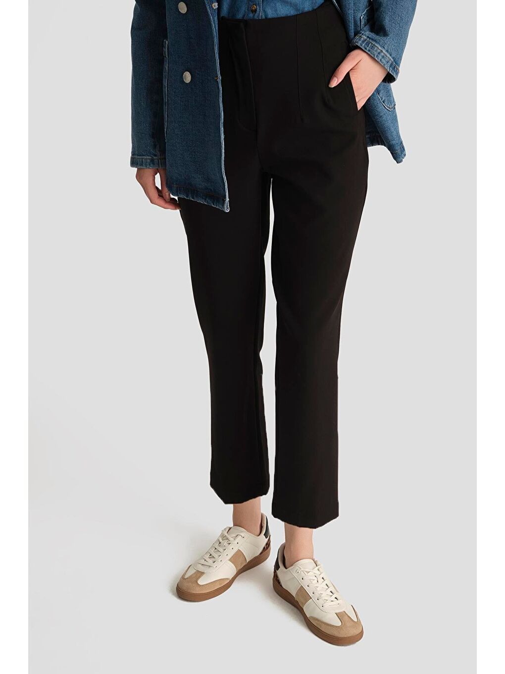 Pens Detaylı Pantolon 25Yh2518 Siyah-2