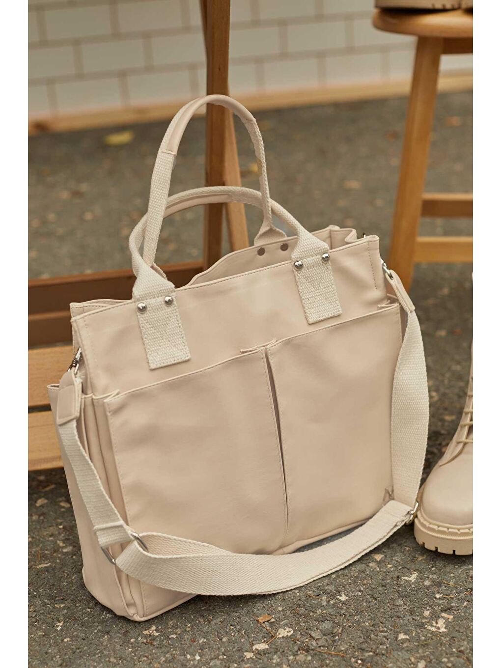 Deri Everyday Bag Bej