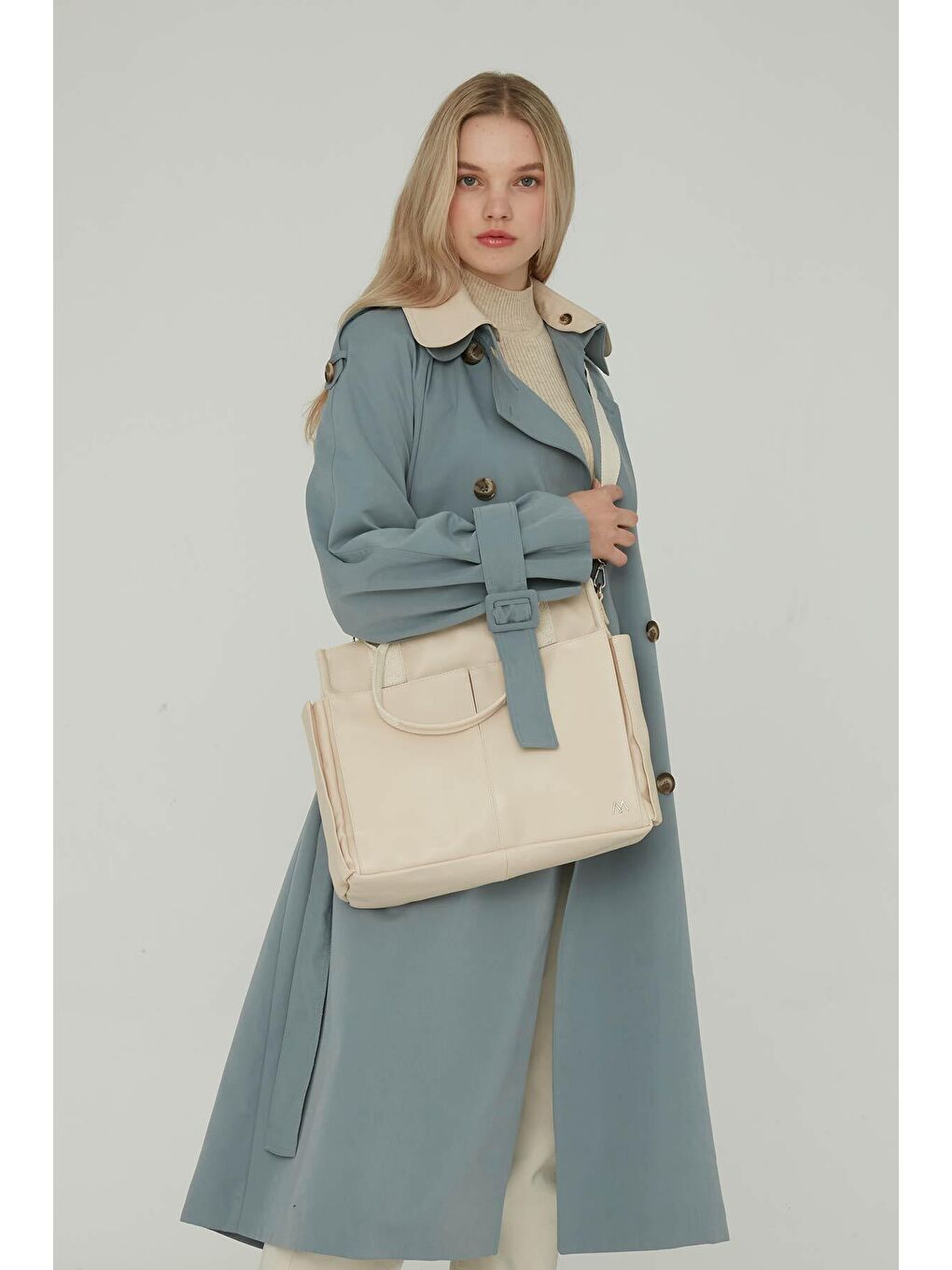 Deri Everyday Bag Bej-2