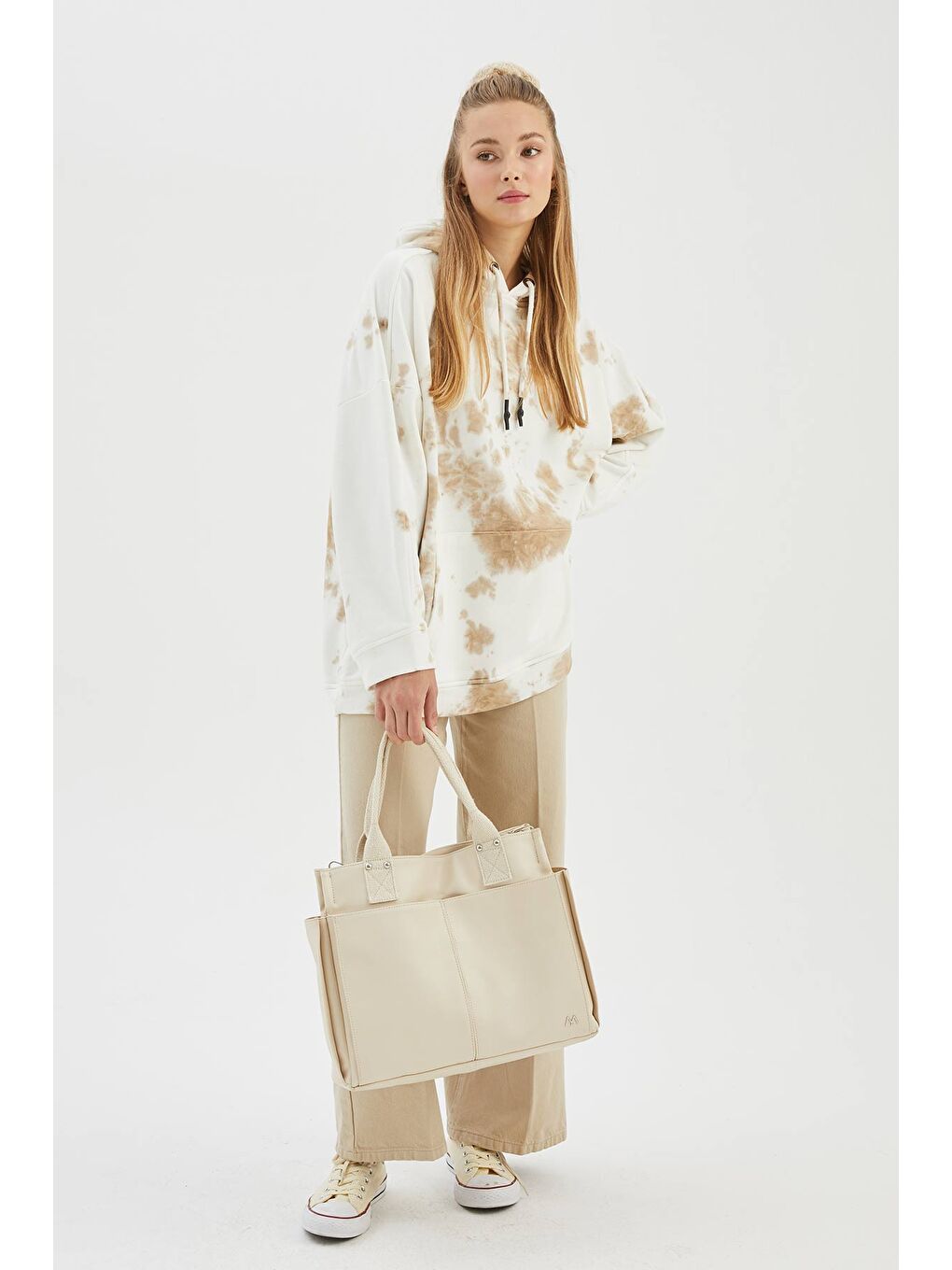 Deri Everyday Bag Bej-3