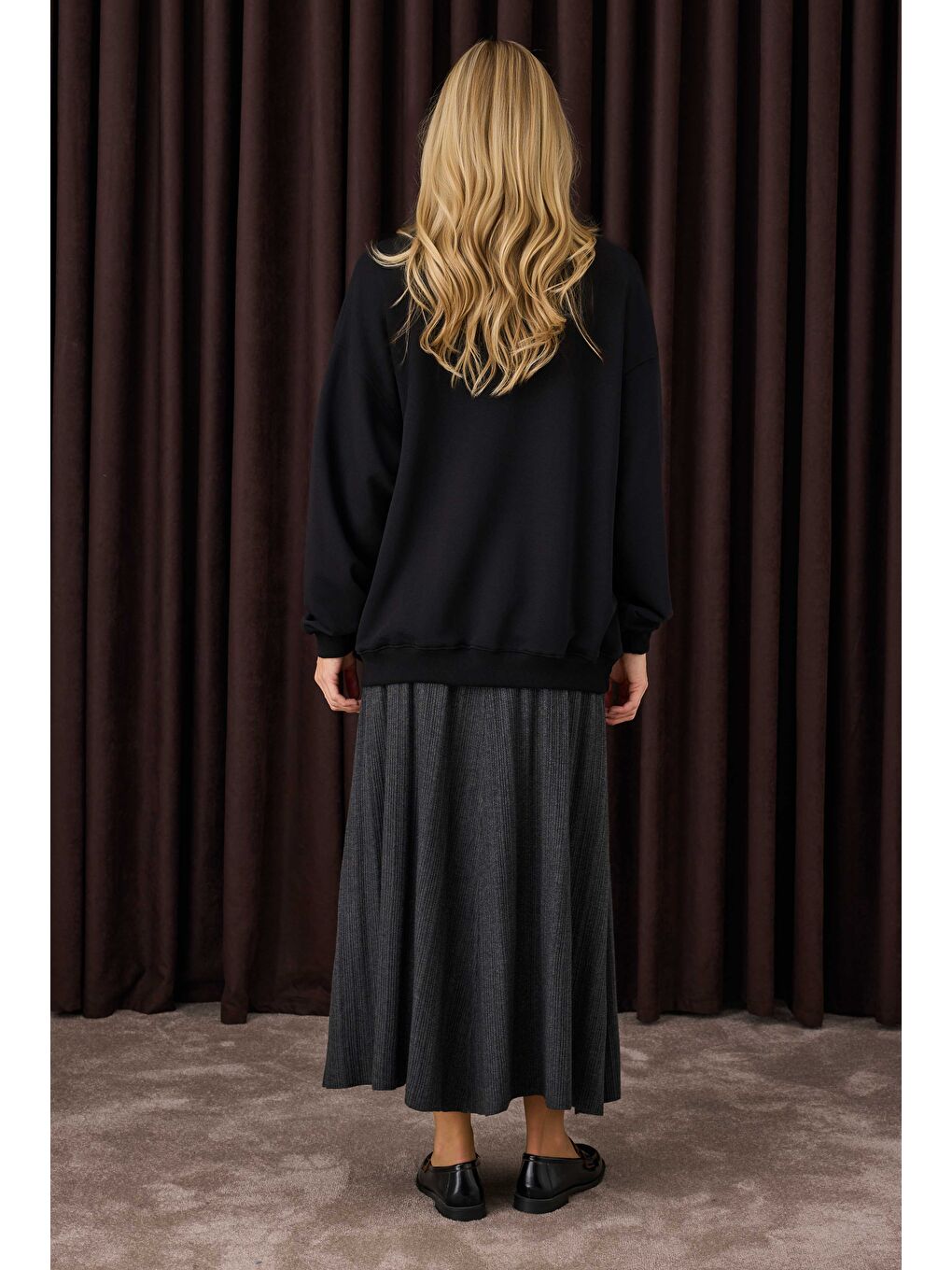 Fitilli Triko Etek Antrasit-2