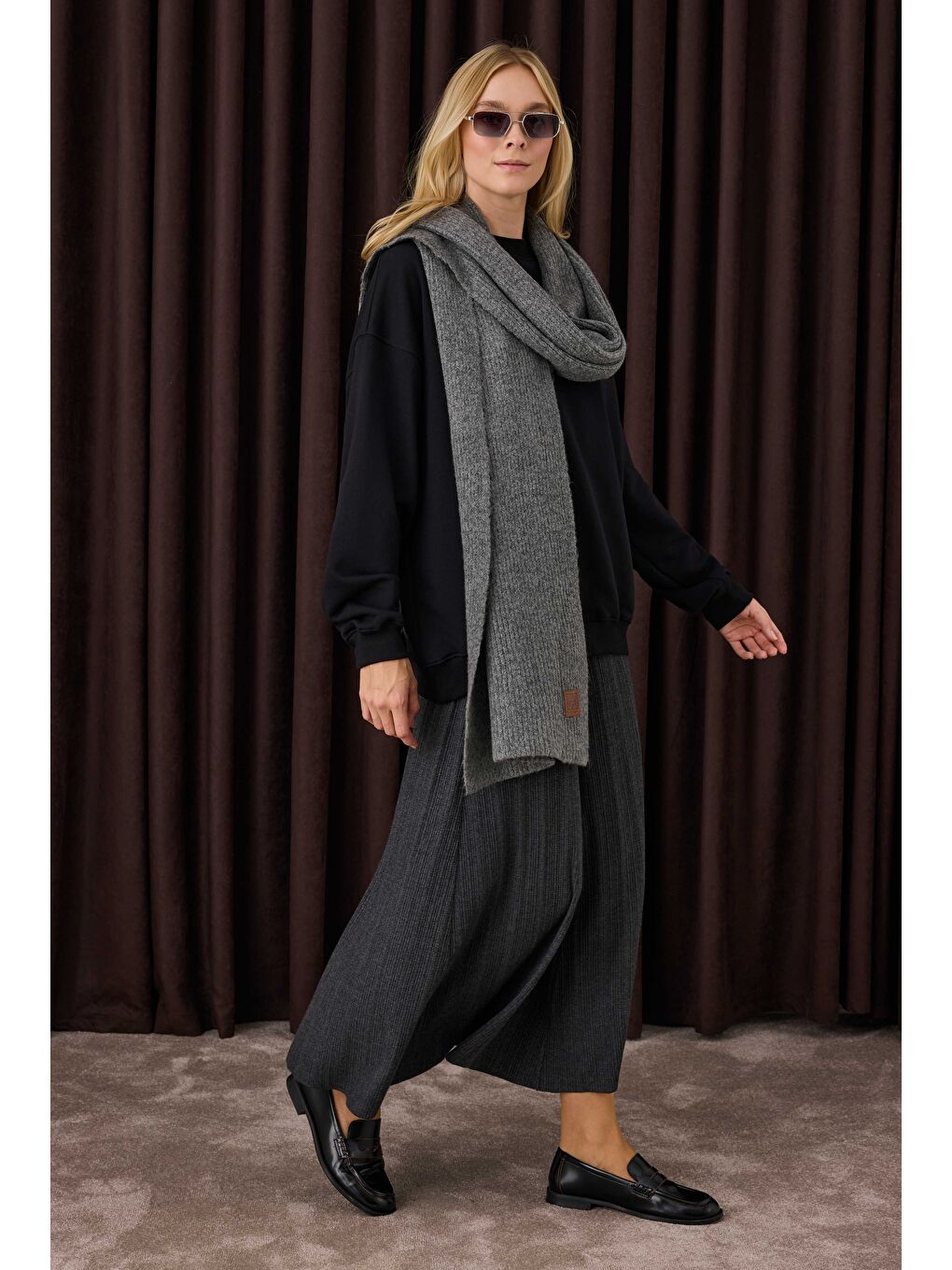 Fitilli Triko Etek Antrasit-4