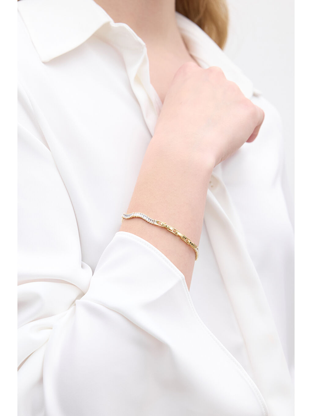 Zigon Taşlı Bileklik Açık Sarı