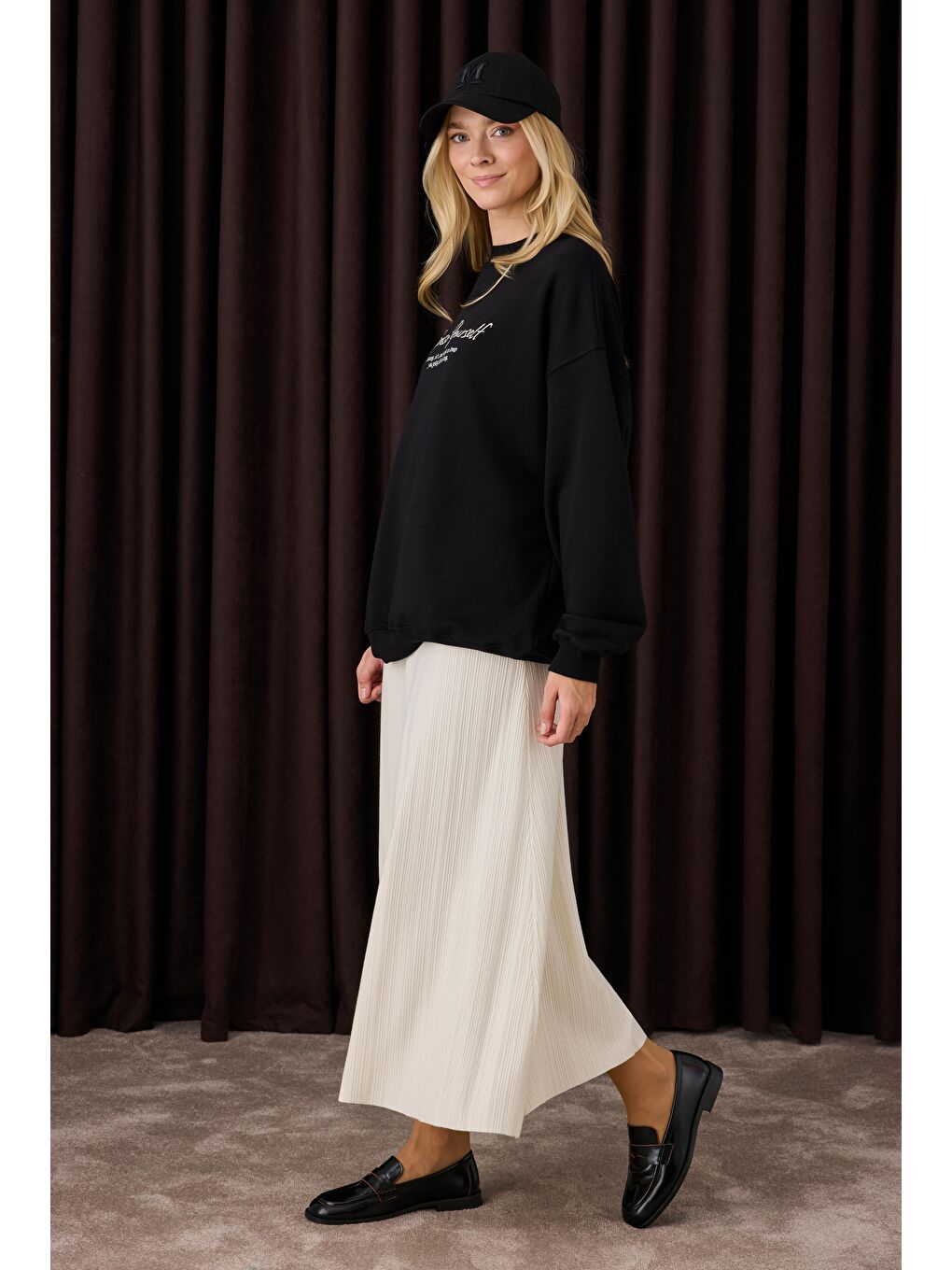 Fitilli Triko Etek Ekru-2