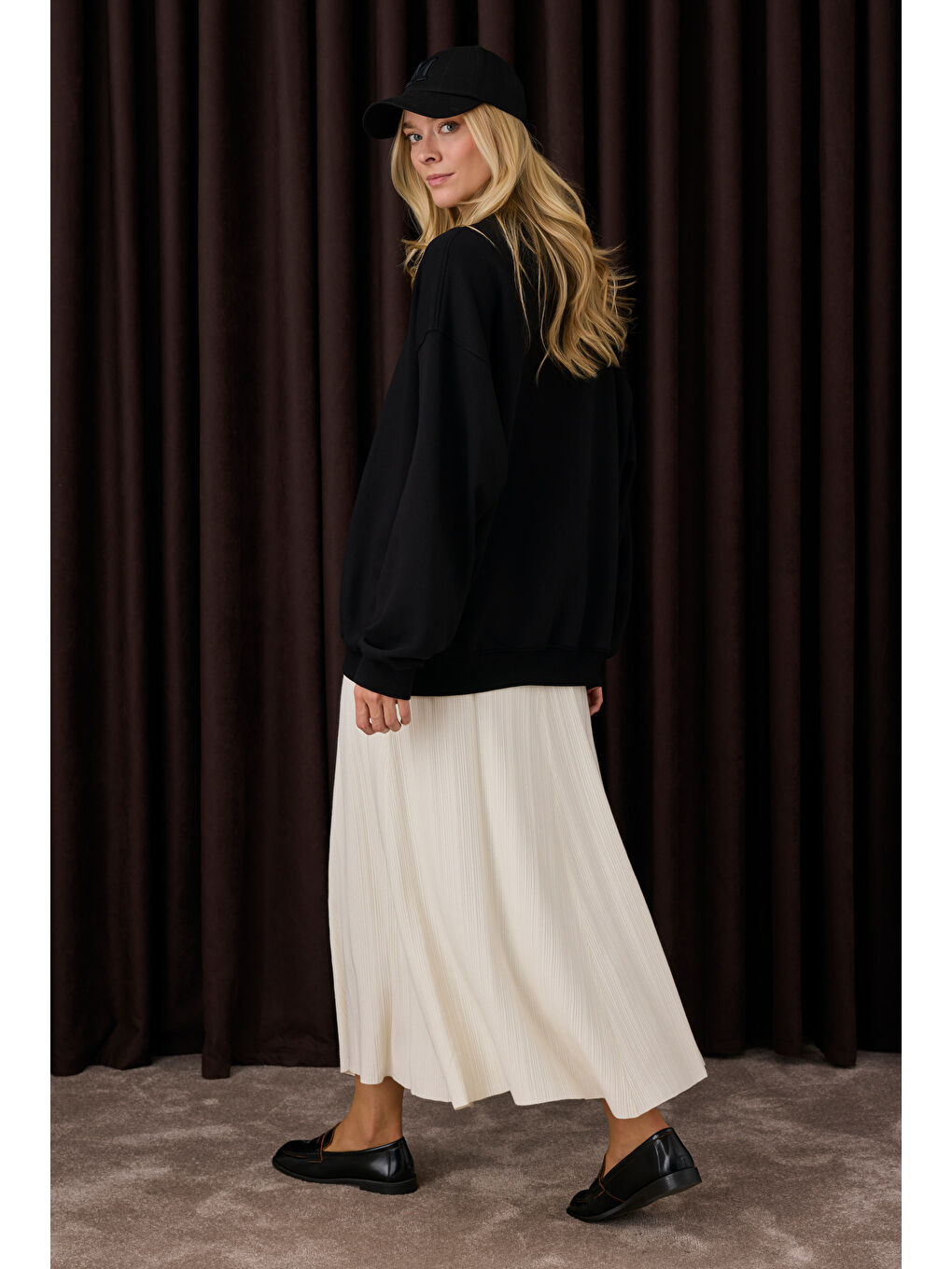 Fitilli Triko Etek Ekru-3