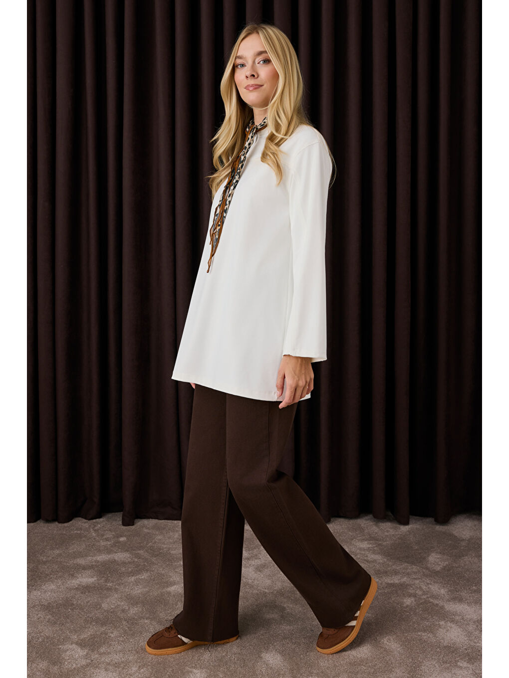 Roba Detaylı Sweat Beyaz-2