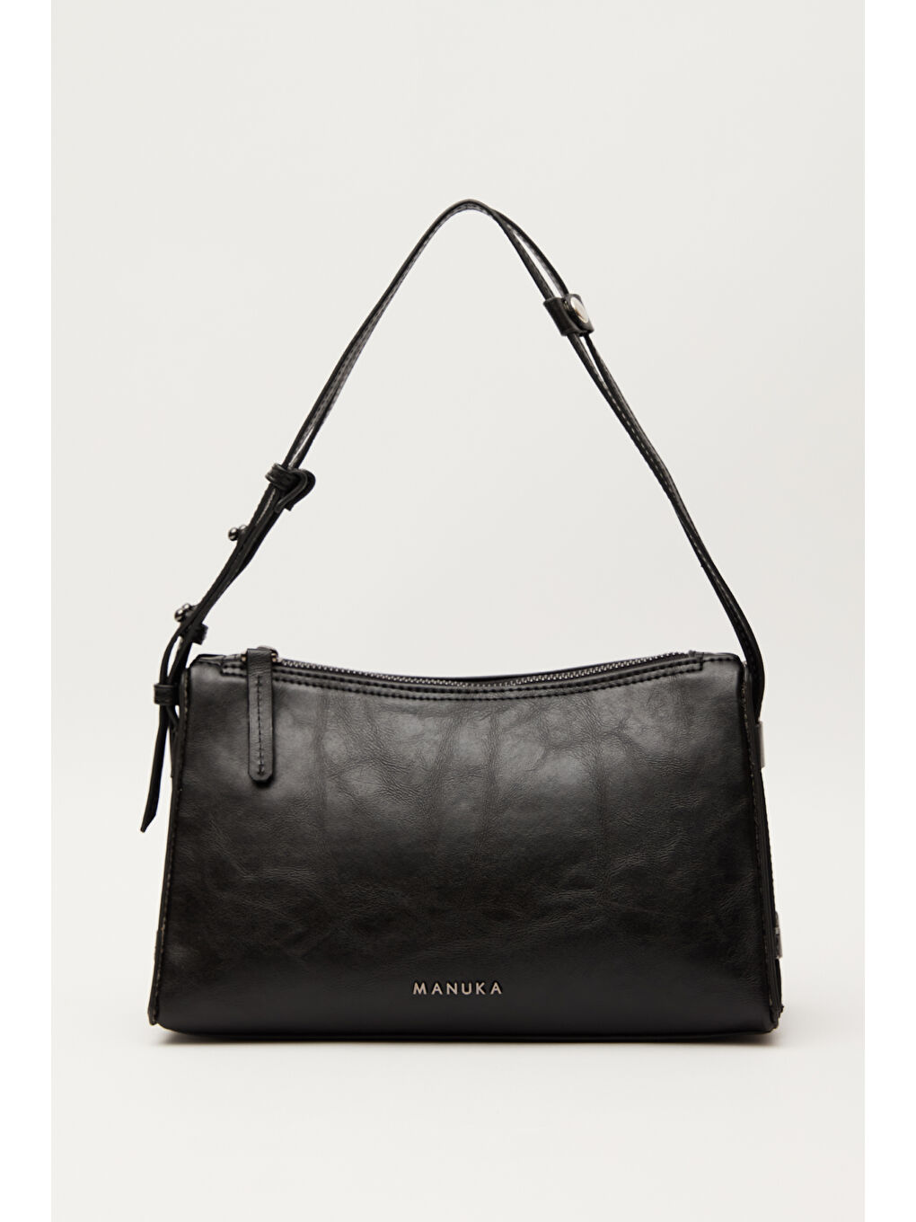 Prizma Form Deri Çanta Siyah-3