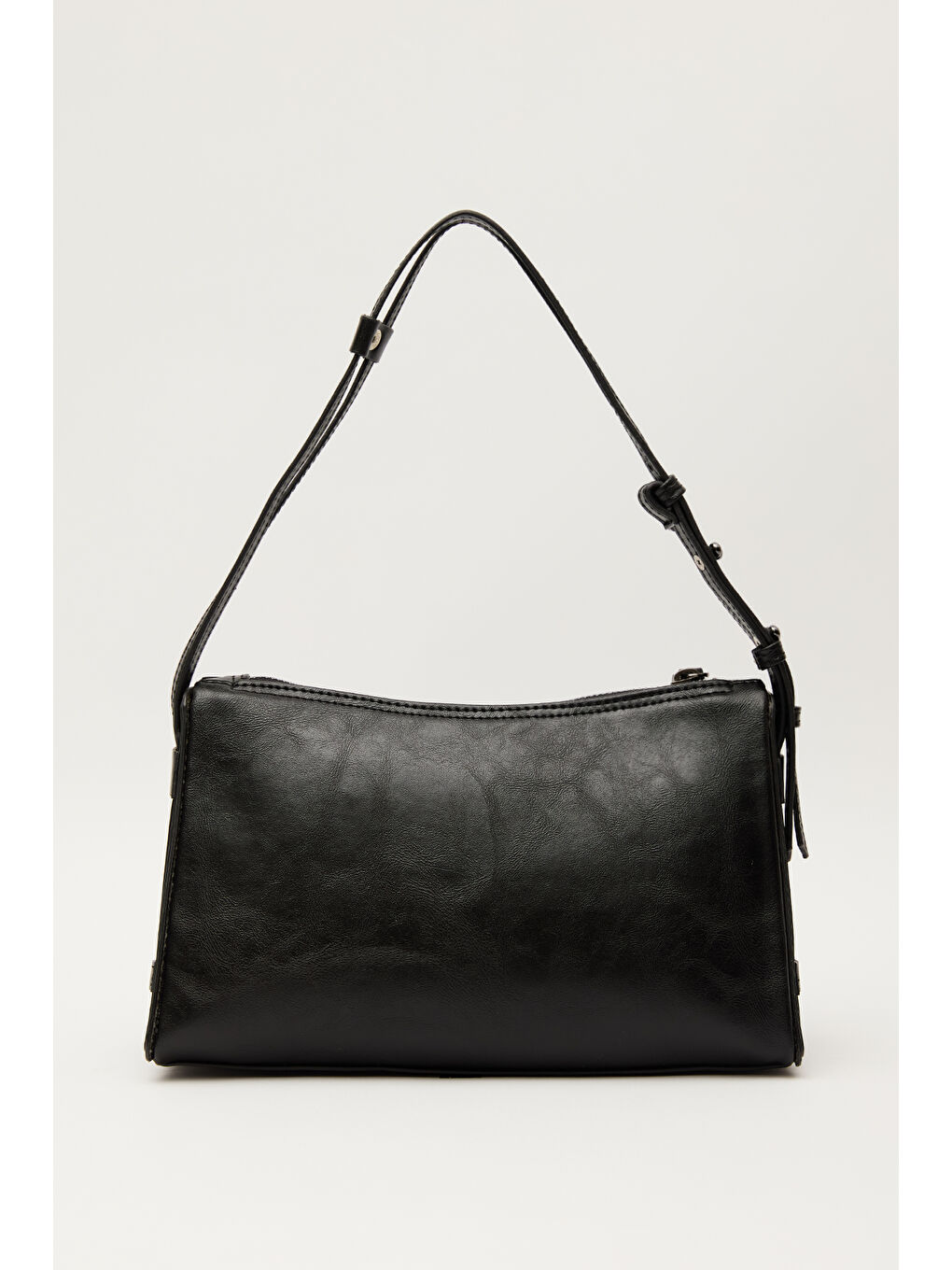 Prizma Form Deri Çanta Siyah-7