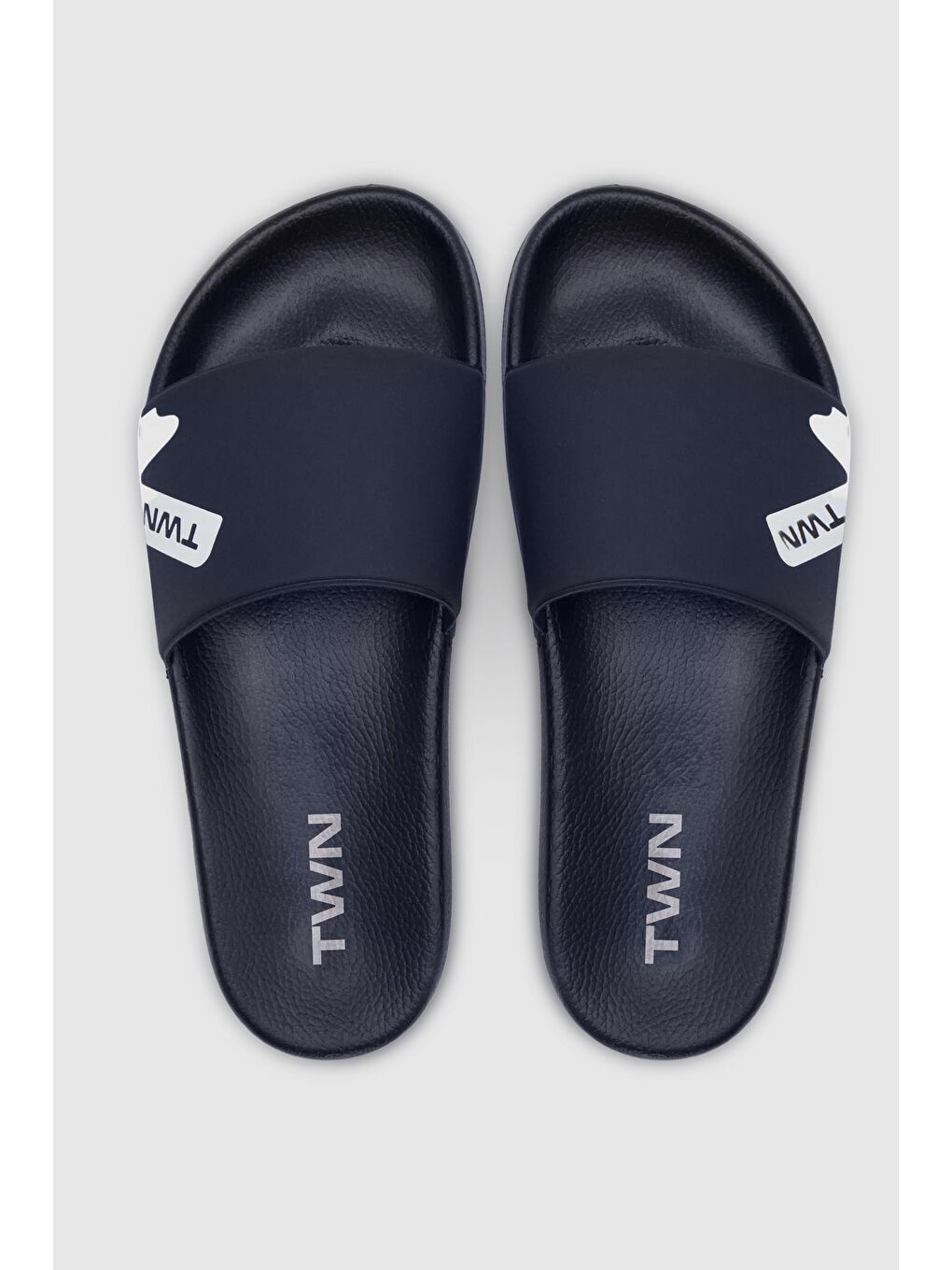 Twn Lacivert Tek Bant Terlik-2