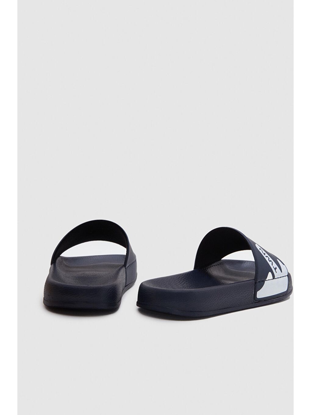 Twn Lacivert Tek Bant Terlik-5