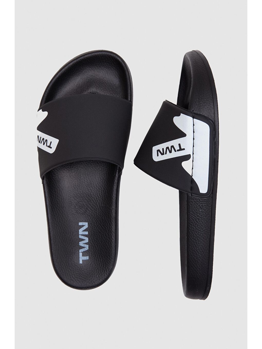 Twn Siyah Tek Bant Terlik-3