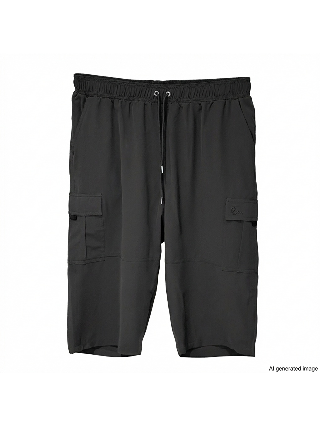 Kargo Cep Erkek Şort Kapri Mayo RKS-09 Siyah