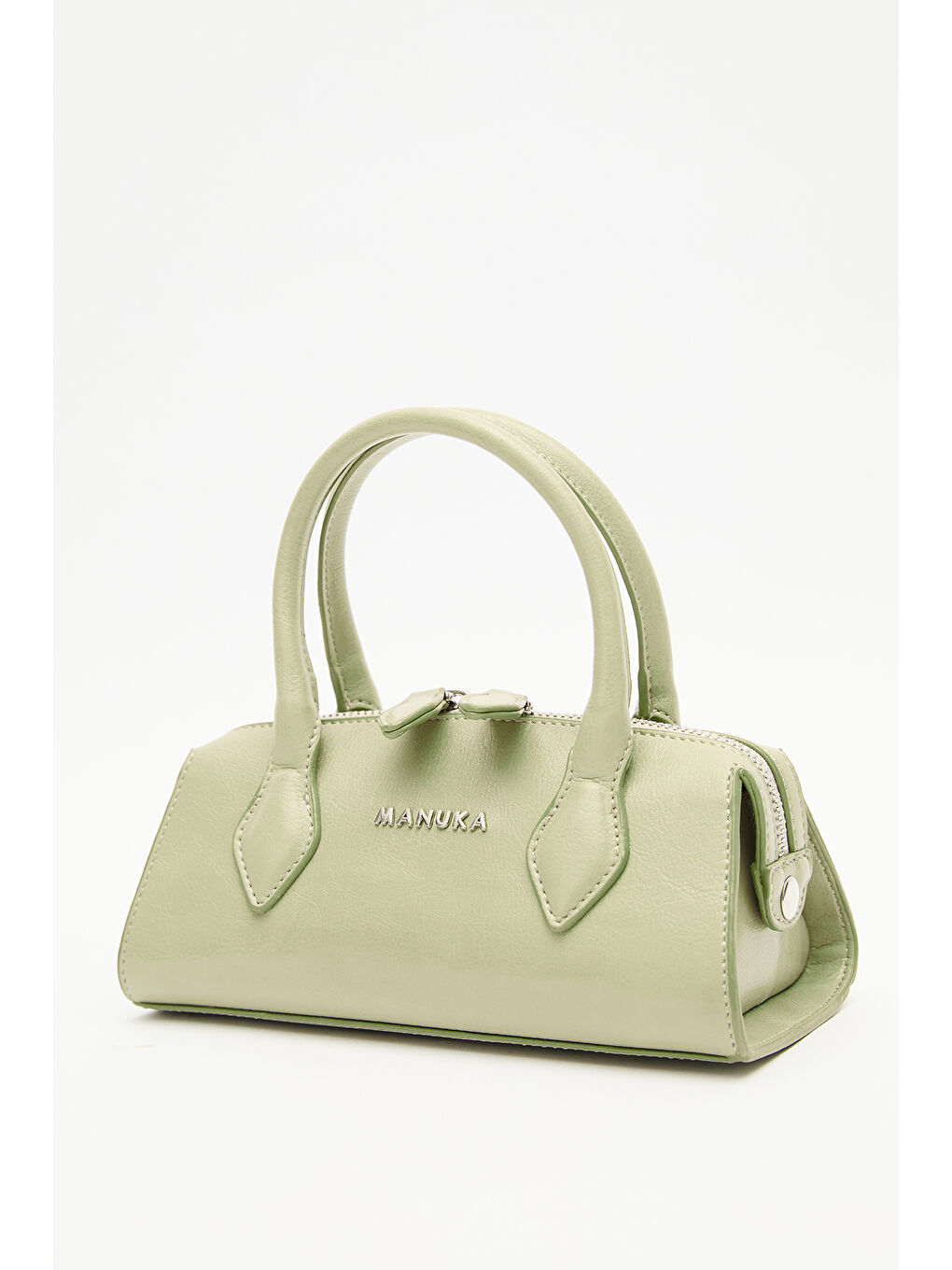 Deri Polo Mini Çanta Yeşil-6