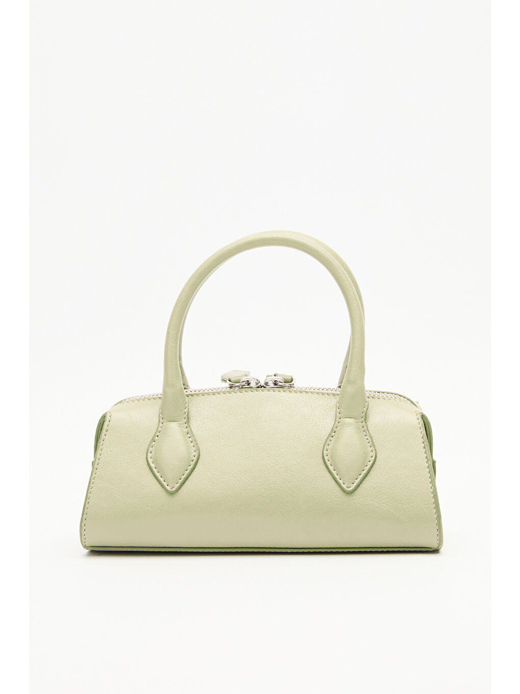 Deri Polo Mini Çanta Yeşil-7