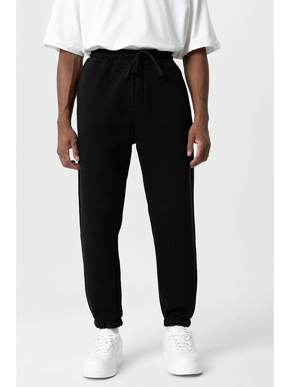 Siyah Basic Oversize Jogger  Erkek Jogger Eşofman Altı