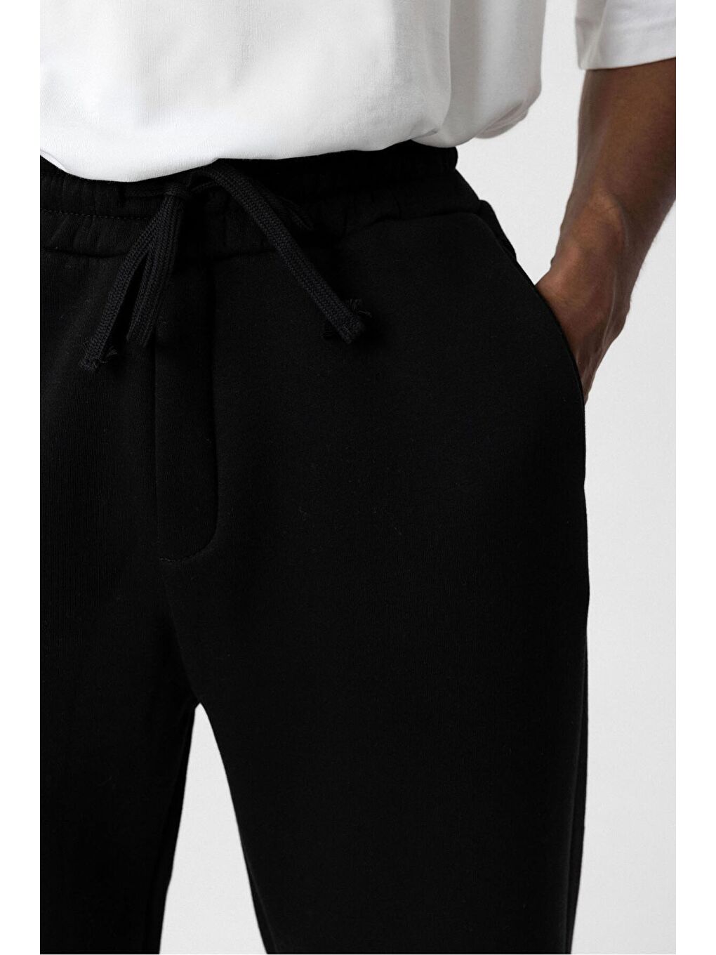 Siyah Basic Oversize Jogger  Erkek Jogger Eşofman Altı-3