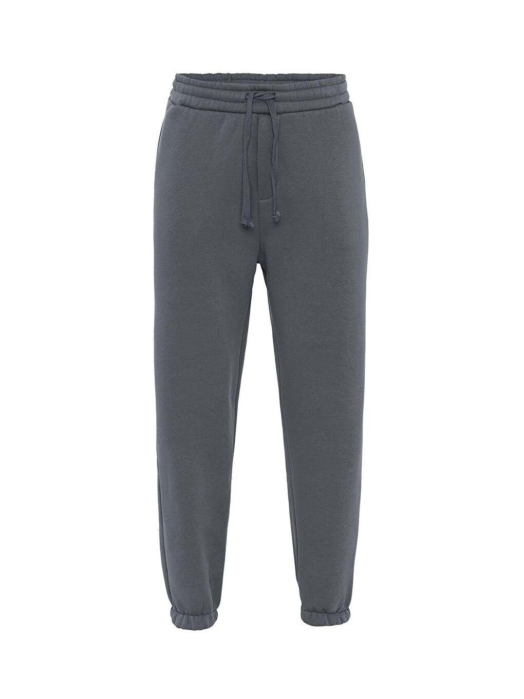 Gri Basic Oversize Jogger Erkek Eşofman Altı-1