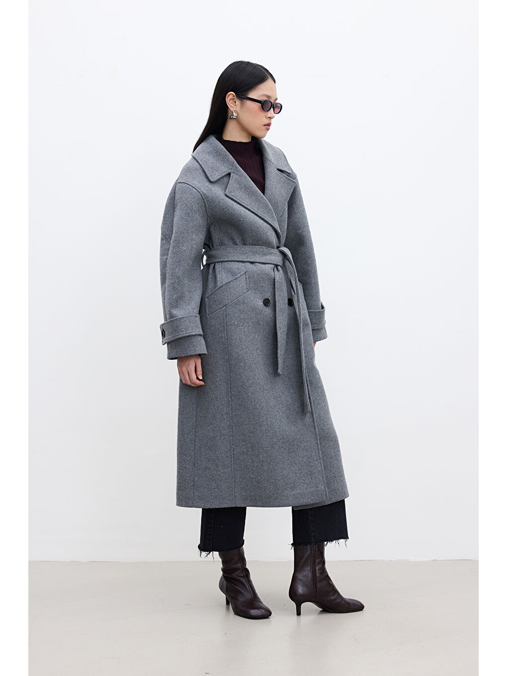 İtalyan Kaşe Premıum Kaban Gri-6