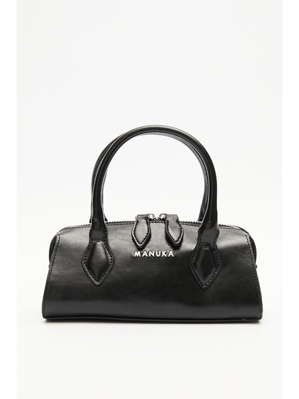 Deri Polo Mini Çanta Siyah-3