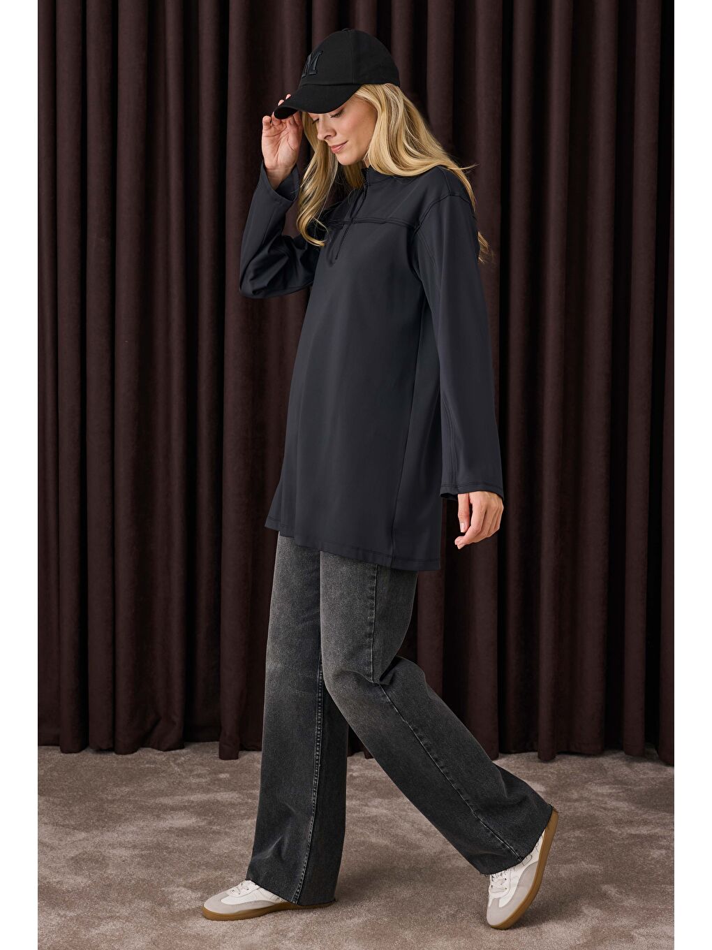 Roba Detaylı Sweat Siyah-2