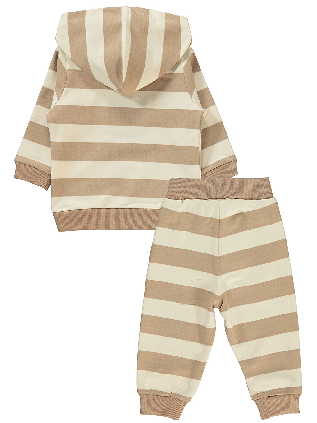 Kahverengi Kız Bebek Takım 6-18 Ay Sütlü Kahve-1