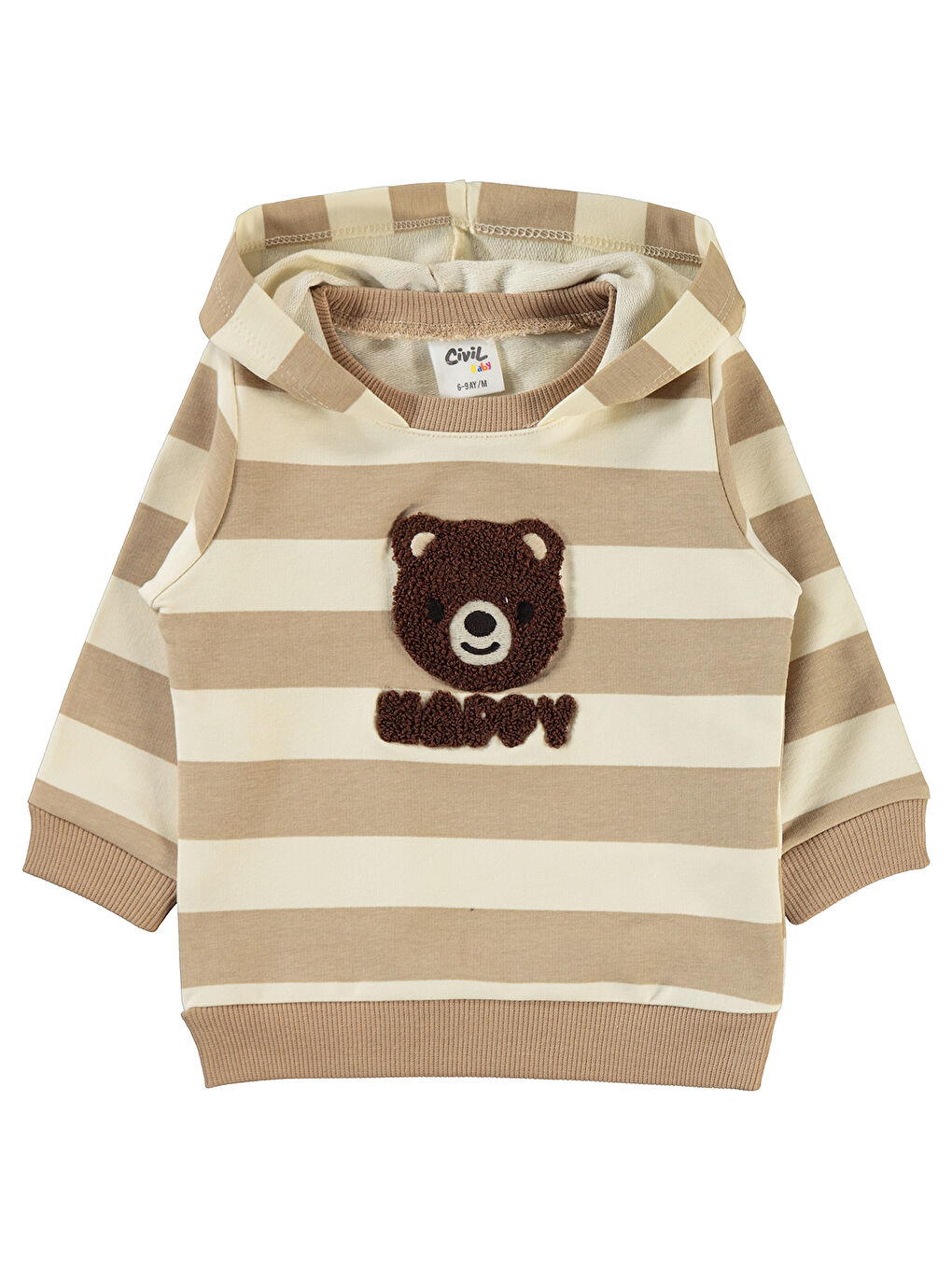 Kahverengi Kız Bebek Takım 6-18 Ay Sütlü Kahve-2