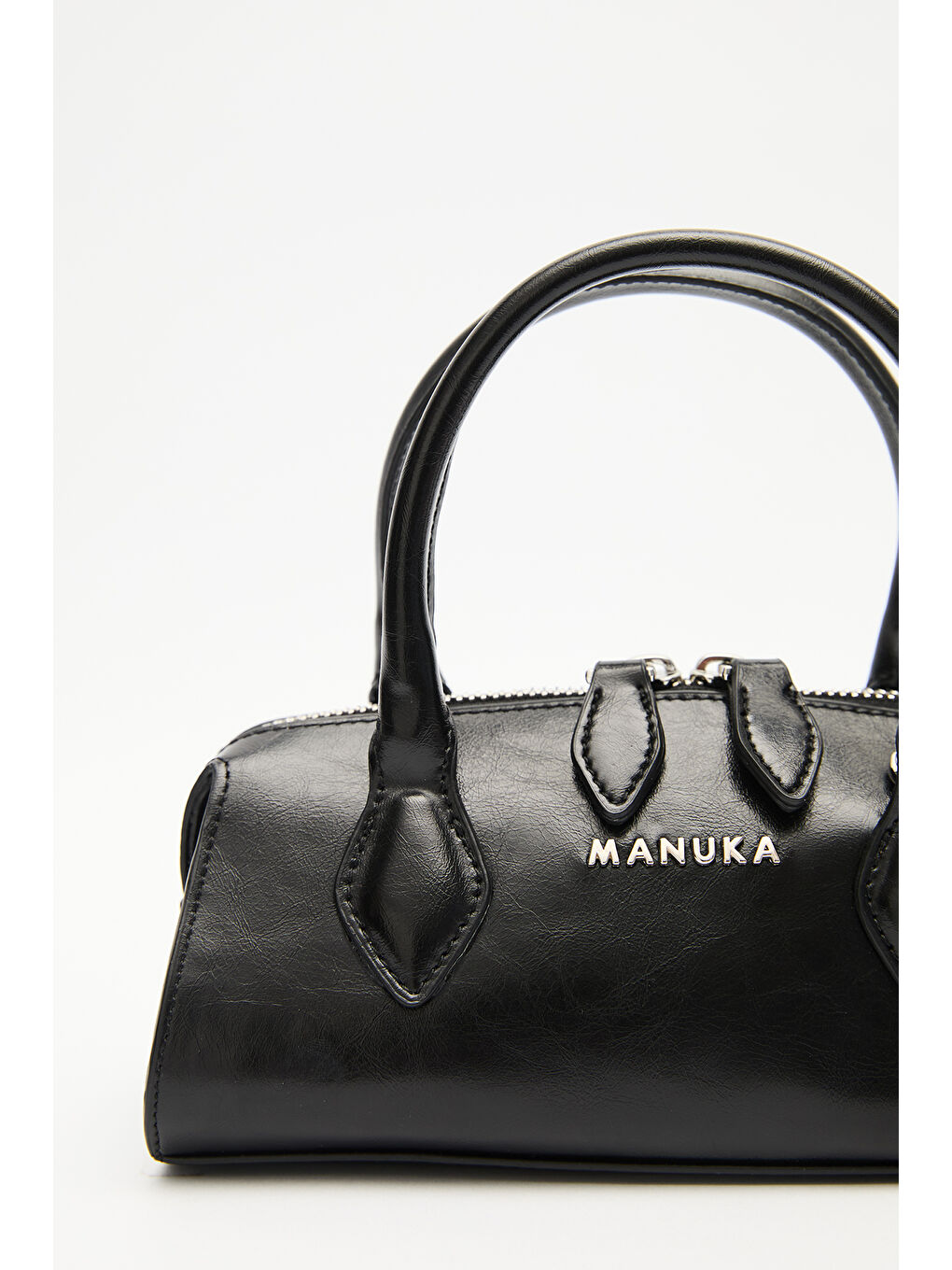 Deri Polo Mini Çanta Siyah-4