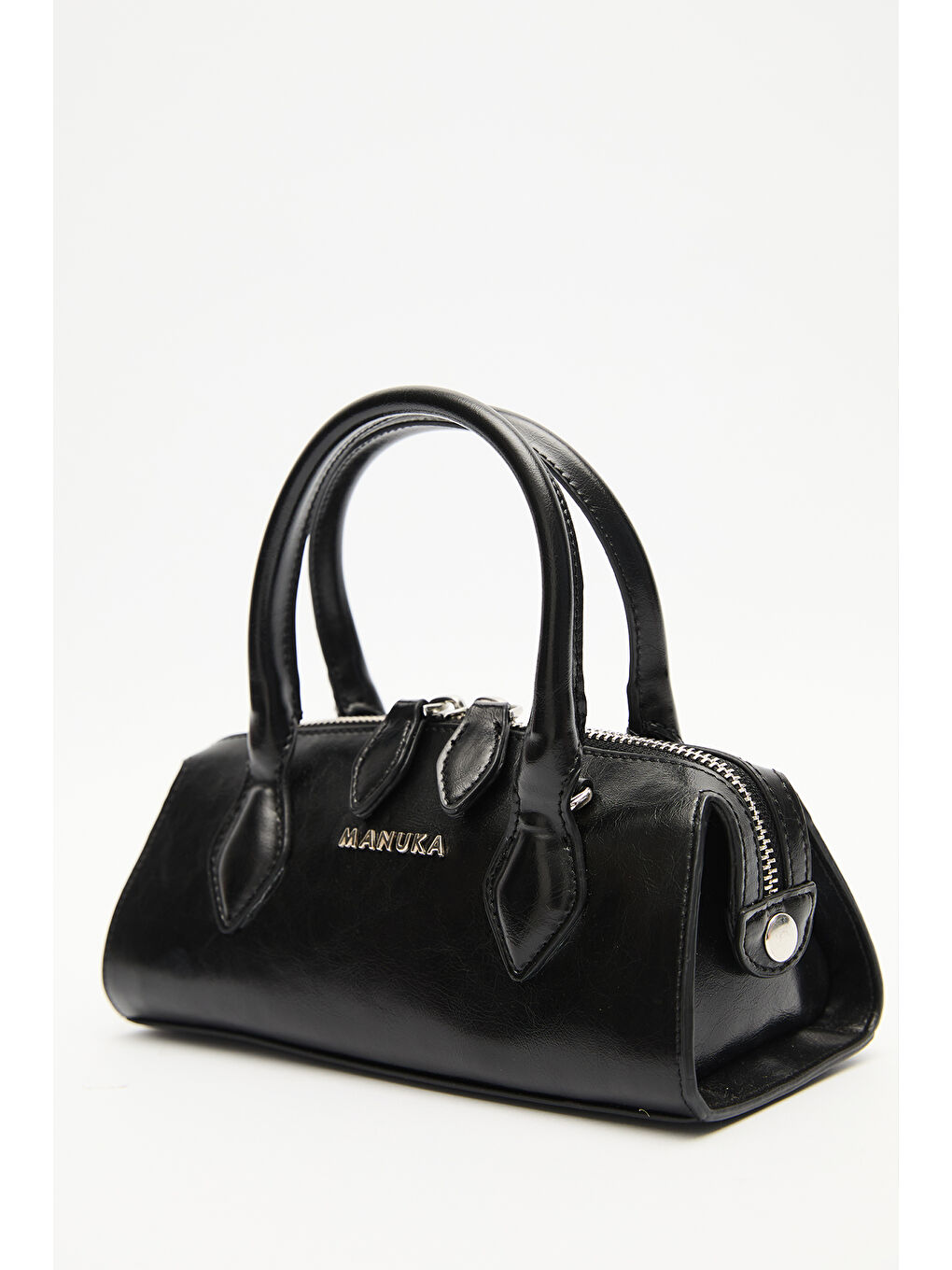 Deri Polo Mini Çanta Siyah-5