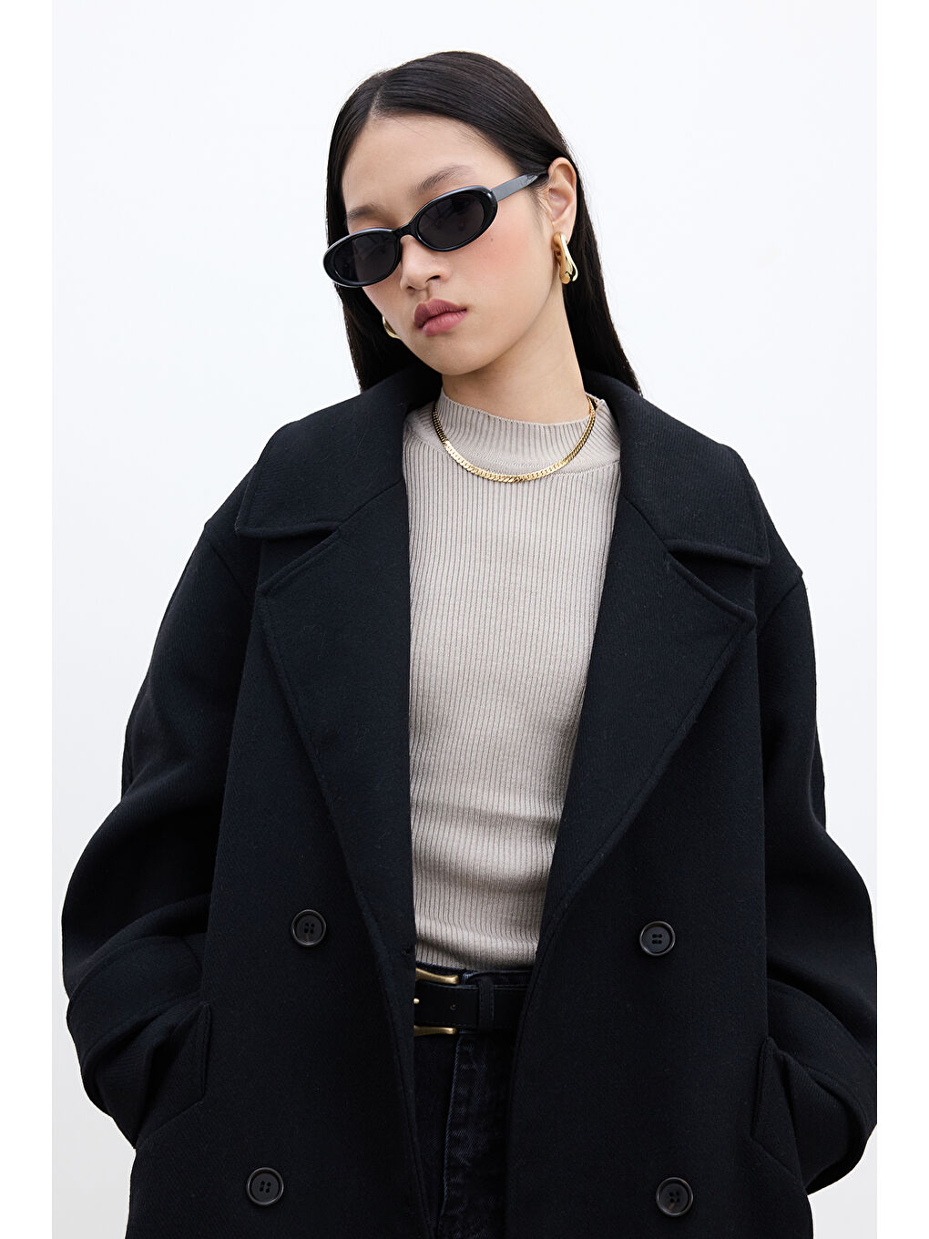 İtalyan Kaşe Premıum Kaban Siyah-5