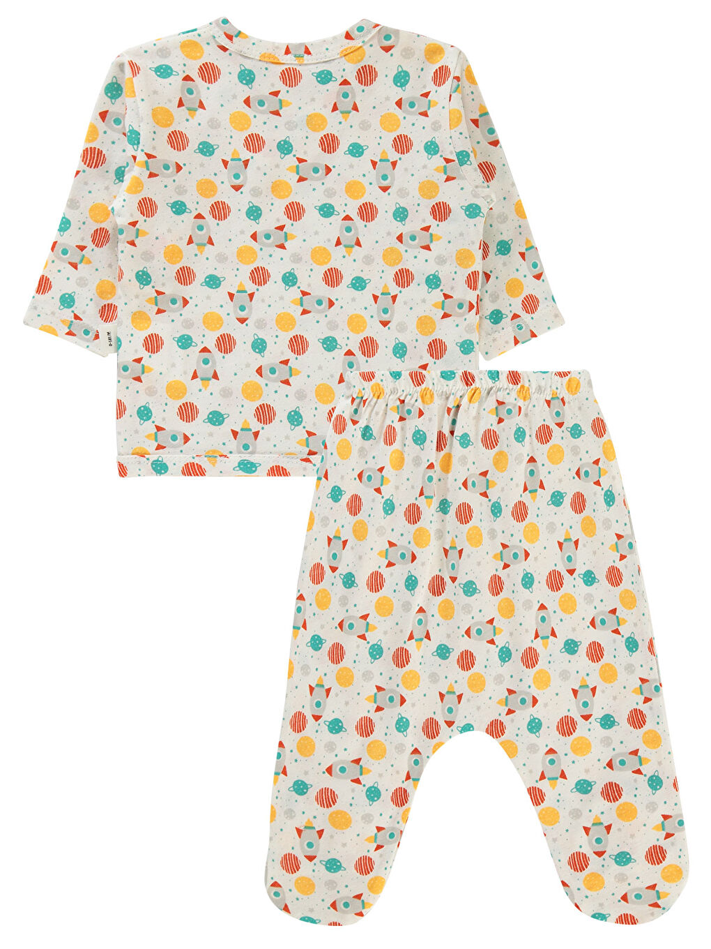 Baby Standart Erkek Bebek Zıbın Takımı 0-1 Ay Ekru-1