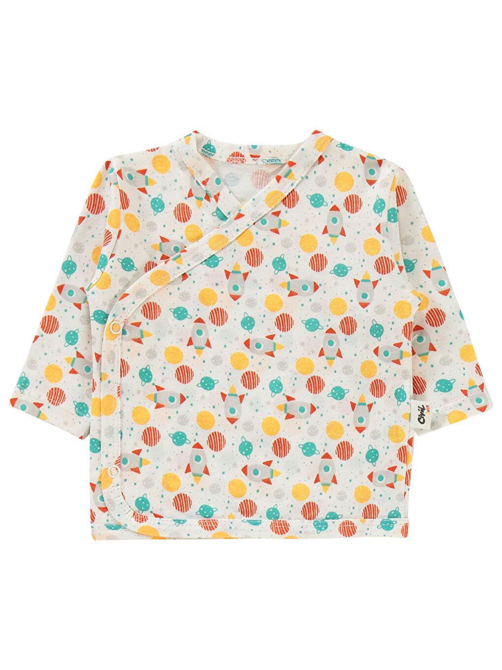 Baby Standart Erkek Bebek Zıbın Takımı 0-1 Ay Ekru-2