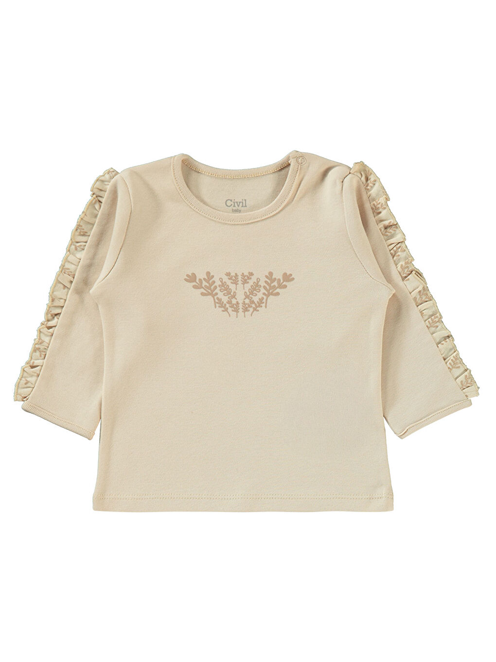 Bej Baby Kız Bebek Takım 6-18 Ay Fil Dişi-2