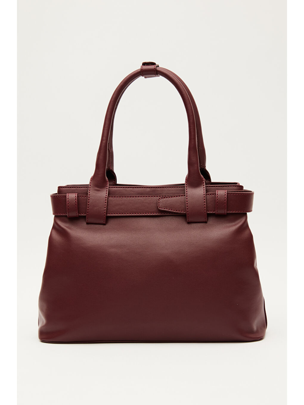 Bella Metal Tokalı Çanta Bordo-7