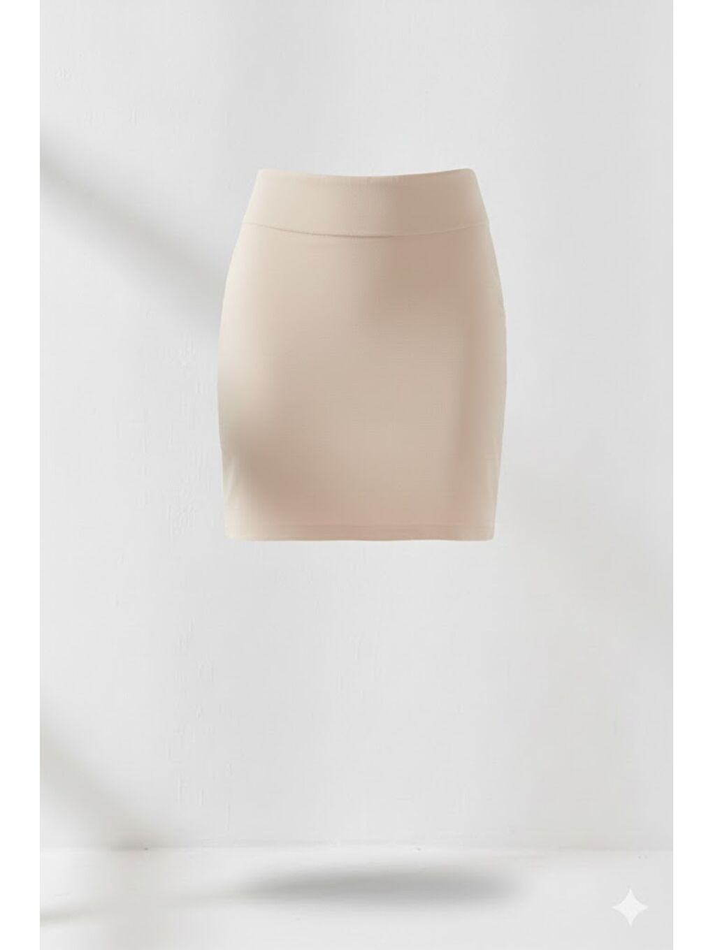 Bej C1506 Kadın Uzun Jüpon Ten