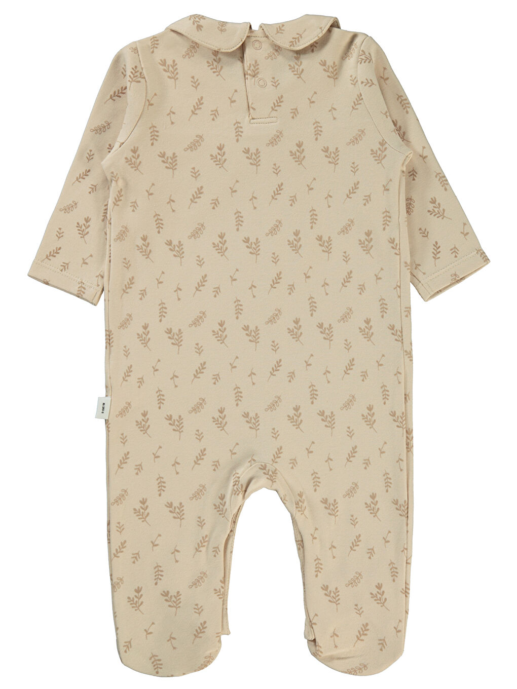 Bej Baby Kız Bebek Patikli Tulum 1-6 Ay FilDişi-1