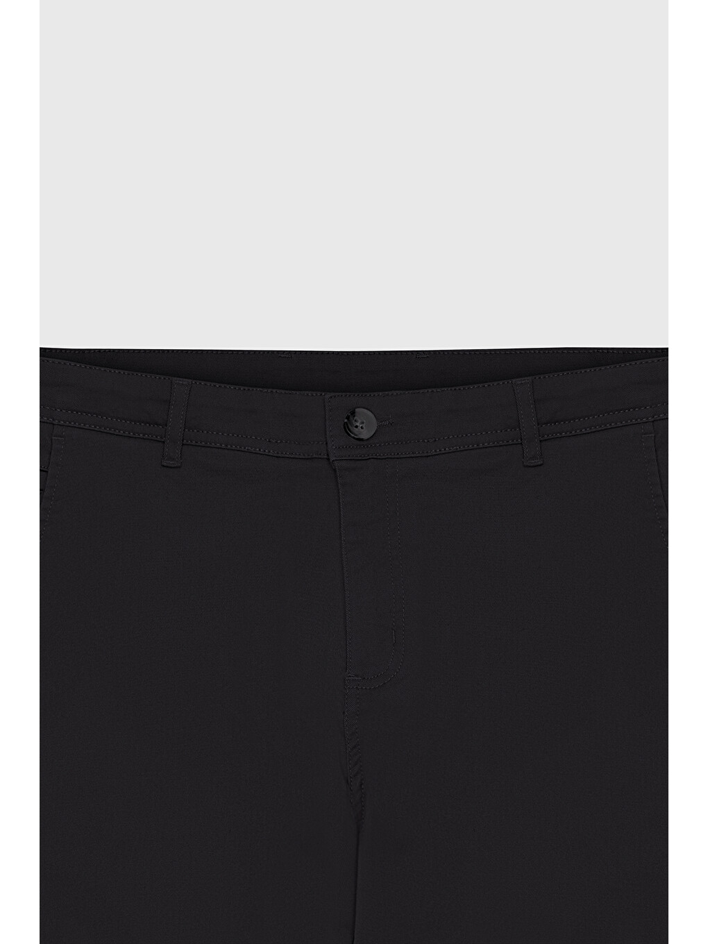 Erkek Siyah Slim Fit Dar Kesim Yan Cep Pamuklu Esnek  Chino Pantolon-9