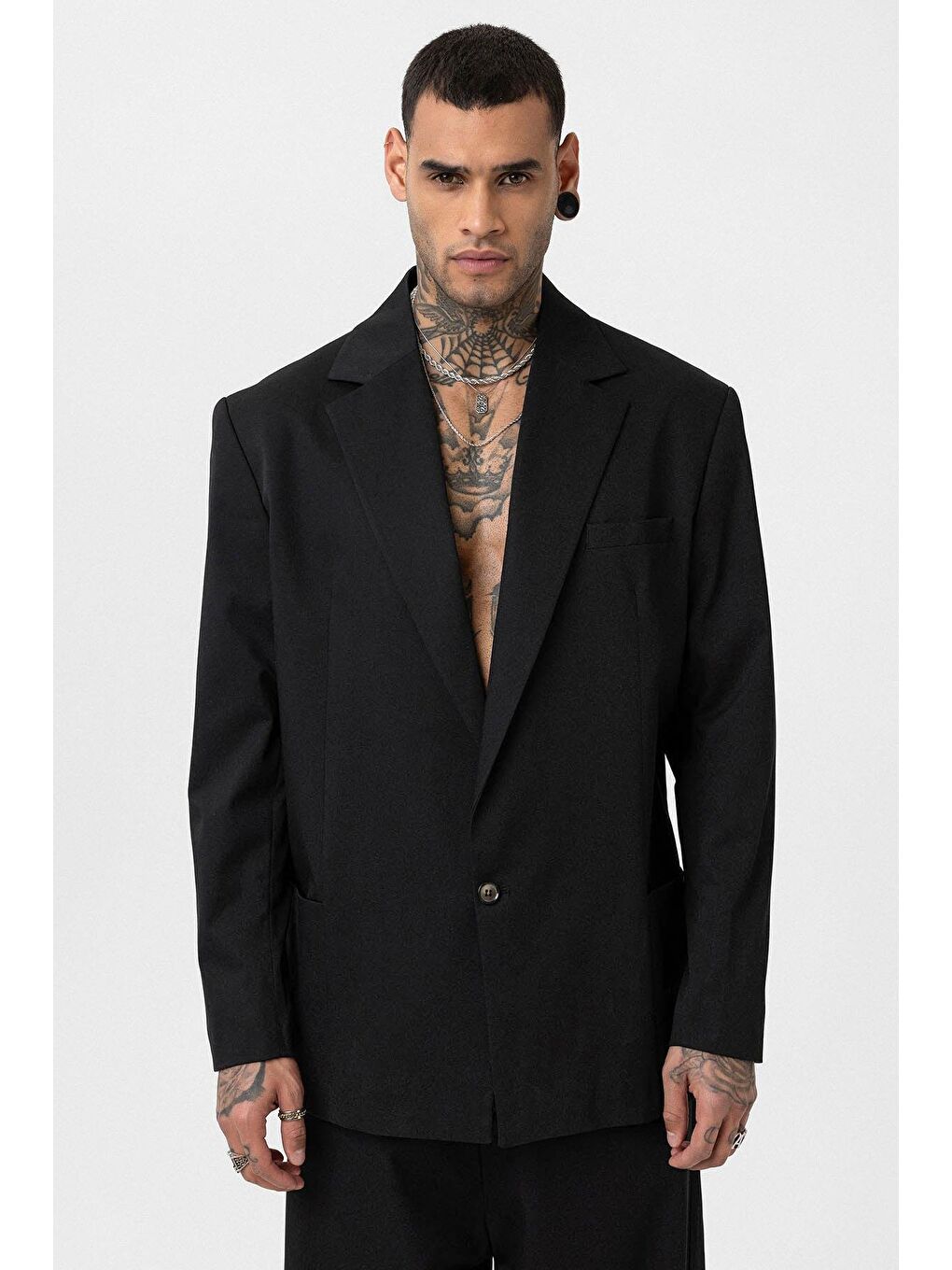 Siyah Oversize Blazer Ceket