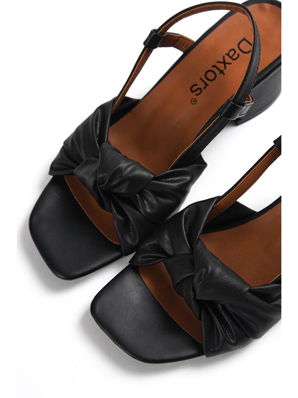 Siyah D719 Kadın Topuklu Ayakkabı-9