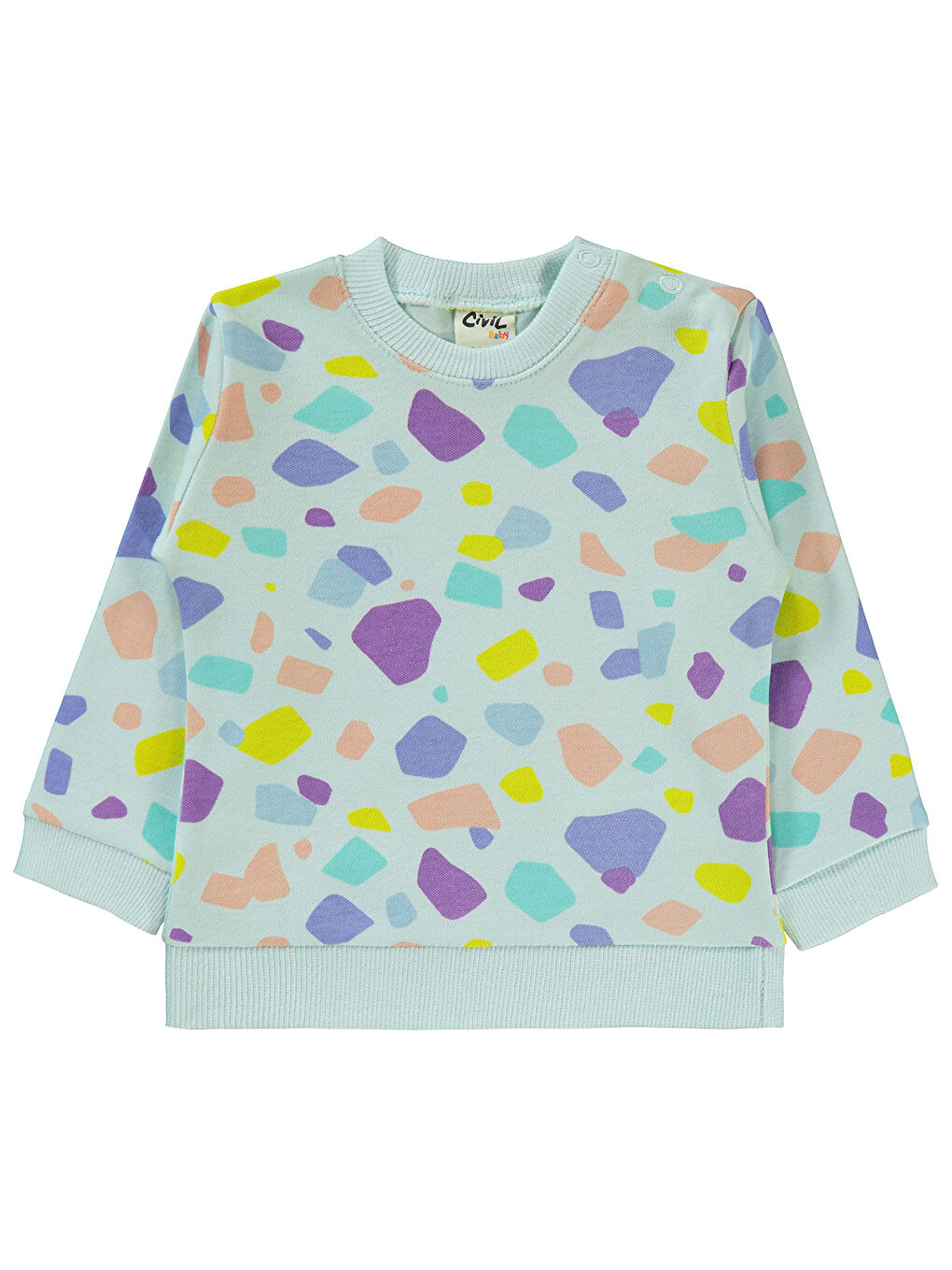 Yeşil Baby Kız Bebek Sweatshirt 6-18 Ay Mint