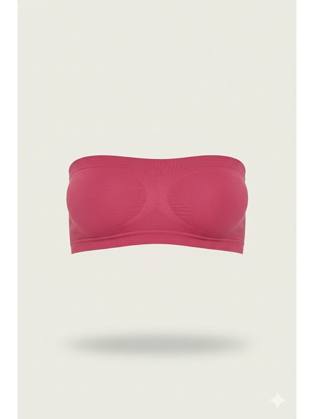 C14002 Dikişsiz Straplez Büstiyer Fuşya Neon