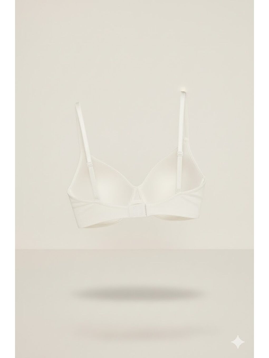 C14035 Dikişsiz Agraflı Toparlayıcı Sütyen Beyaz-1