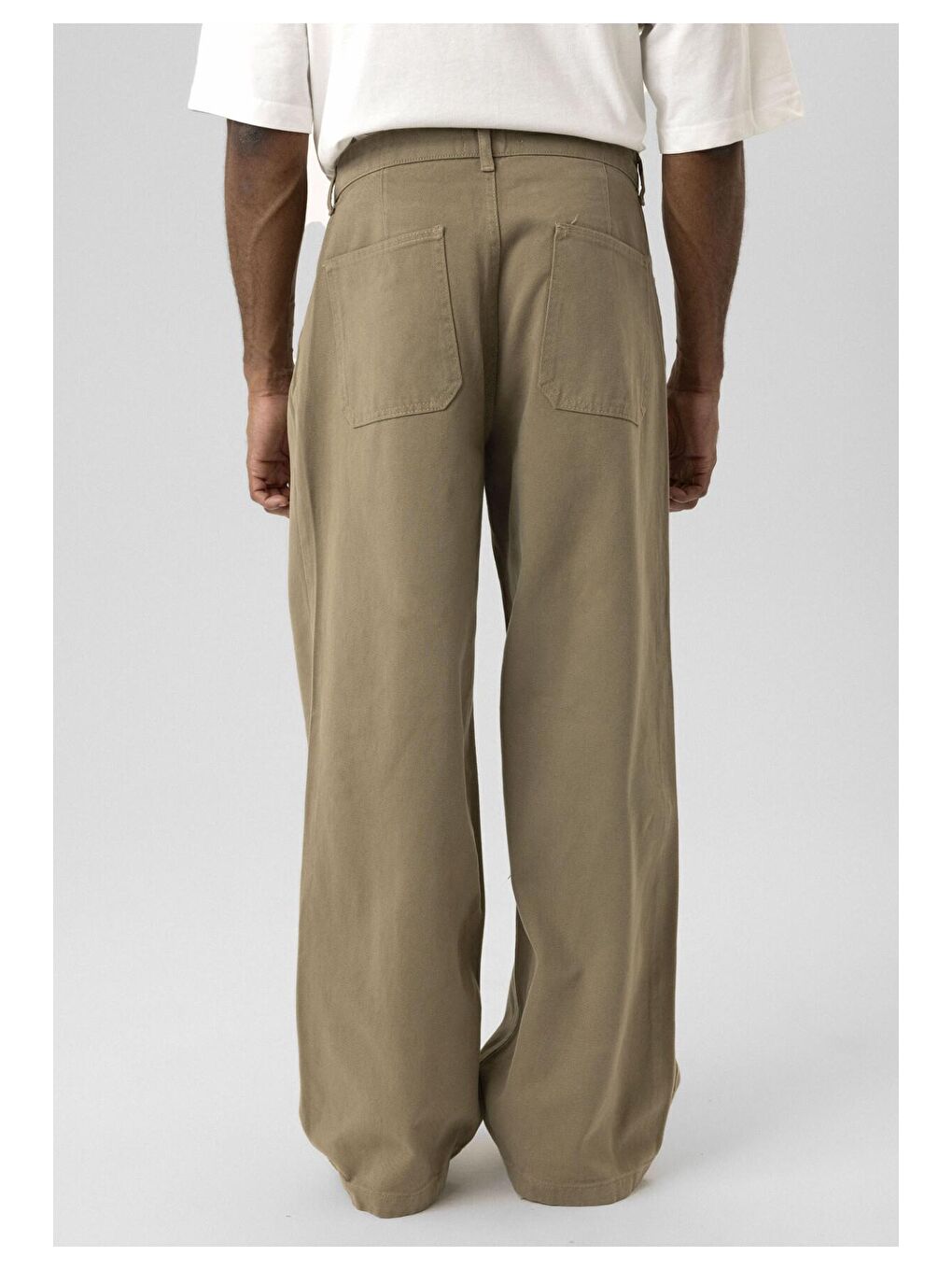 Vamosclo Bej Balloon Fit Gabardin  Erkek Pantolon - 3