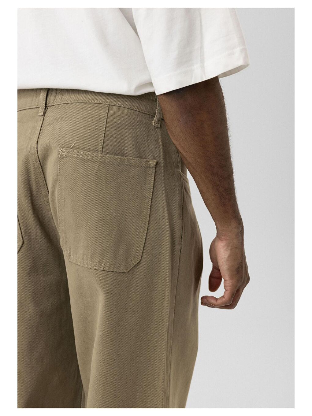 Vamosclo Bej Balloon Fit Gabardin  Erkek Pantolon - 4