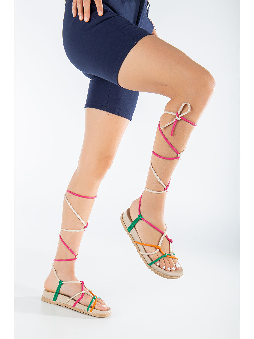 Pembe D1001 Günlük Ortopedik Kadın Sandalet-5