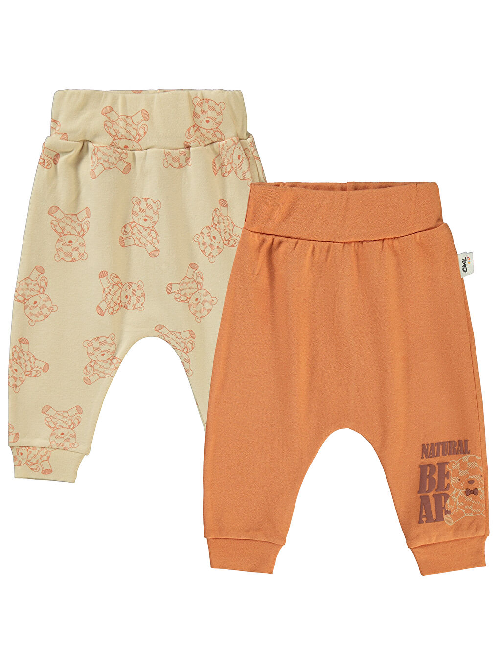 Kahverengi Baby Erkek Bebek 2'li Patiksiz Tek Alt 6-18 Ay Tarçın